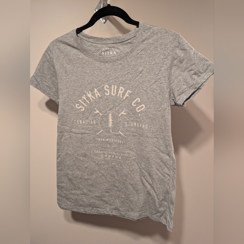 Unisex Grey Sitka Graphic Tee